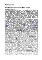 Kutatási anyagok 'Banking System in England and in Latvia', 1.                