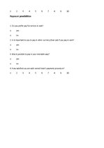 Kutatási anyagok 'Quality Improvement Plan. Hotel "Wolmar"', 10.                