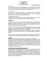 Összefoglalók, jegyzetek 'Plot, Structure and Theme Analysis for "Bliss" by Katherine Mansfield', 2.                