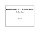 Prezentációk 'PR Specialist in the Company ', 1.                