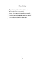 Prezentációk 'PR Specialist in the Company ', 8.                