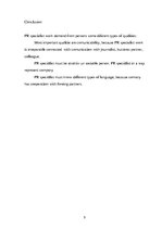 Prezentációk 'PR Specialist in the Company ', 9.                