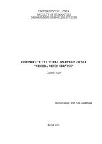 Kutatási anyagok 'Corporate Cultural Analysis of Ltd. "Veolia vides serviss"', 1.                