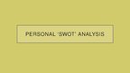 Prezentációk 'SWOT Analysis', 1.                