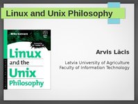 Prezentációk 'Linux and Unix Philosophy', 1.                
