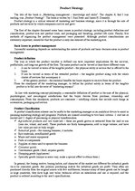 Összefoglalók, jegyzetek 'Product Strategy', 1.                