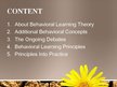 Prezentációk 'Behavioral Learning Theory', 2.                
