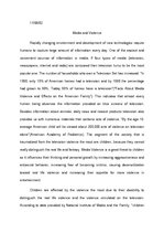 Kutatási anyagok 'Media and Violence', 1.                