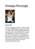 Összefoglalók, jegyzetek 'Kristaps Porziņģis', 1.                