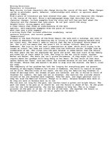 Esszék 'A short essay I did for a district test concerning the change of a character thr', 1.                