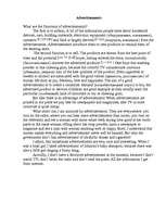 Esszék 'Advertisements', 1.                