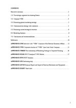 Kutatási anyagok 'Primary Research Assignment:Strategical Forecast, Evaluation, and Event Formulat', 1.                