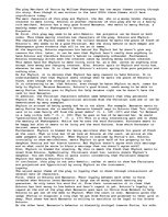 Esszék 'The Themes of the Merchant of Venice ', 1.                