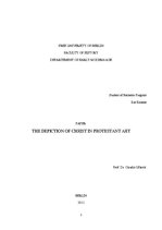 Kutatási anyagok 'The Depiction of Christ in Protestant Art', 1.                