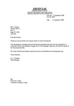 Minták 'Business Letter', 1.                