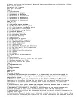 Esszék 'A Report Outlining the Biological Bases of Training and Exercise in Athletics ', 1.                