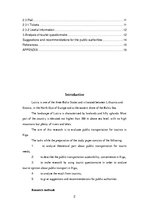 Üzleti tervek 'Evaluation of Public Transportation for Tourists in Riga', 2.                