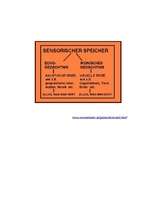 Kutatási anyagok 'Das Gedächtnis', 5.                