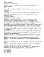 Esszék 'Biology Investigation How Light Affects Photosynthesis ', 1.                