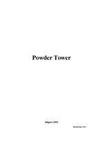 Kutatási anyagok 'Powder Tower', 1.                