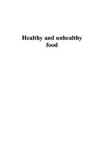Összefoglalók, jegyzetek 'Healthy and Unhealthy Food', 1.                