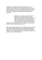 Összefoglalók, jegyzetek 'Healthy and Unhealthy Food', 3.                