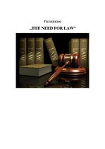 Esszék 'The Need for Law', 1.                