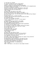 Esszék 'Definition Poem - In the Arms of a Knight', 1.                