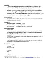 Minták 'Dependence of Resistance on Temperature', 2.                