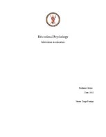 Kutatási anyagok 'Motivation in Education', 1.                