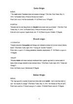 Összefoglalók, jegyzetek 'Borrowings in English', 3.                