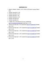 Összefoglalók, jegyzetek 'Borrowings in English', 7.                