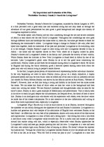 Esszék 'My Impressions and Evaluation of the Film“Forbidden Territory: Stanley’s Search ', 1.                