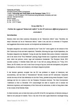 Kutatási anyagok 'Outline the Supposed "Democratic Ddeficit" in the EU and Asses Different Proposa', 1.                