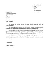 Minták 'Application Letter', 1.                