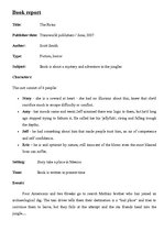 Összefoglalók, jegyzetek 'Book Report "The Ruins"', 2.                