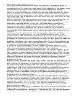 Esszék 'Debate Surrounding Affirmative Action', 1.                