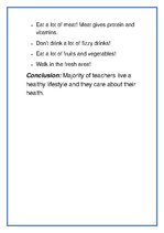 Összefoglalók, jegyzetek 'Health and Lifestyle Survey', 6.                