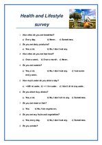 Összefoglalók, jegyzetek 'Health and Lifestyle Survey', 7.                