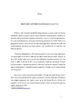 Esszék 'Recovery of Foreign Economy in Latvia', 1.                