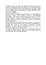 Kutatási anyagok 'Történelem - Rajk László élete', 8.                