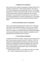 Kutatási anyagok 'Survey Questionnaires', 3.                