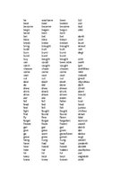 Összefoglalók, jegyzetek 'Irregular Verbs', 1.                