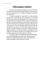 Esszék 'Violence in Video Games', 2.                