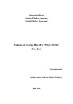 Esszék 'Analysis of George Orwell’s "Why I Write"', 1.                