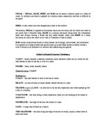 Összefoglalók, jegyzetek 'Chain of Synonyms: Shore, Bank, Beach, Coast, Littoral, Strand', 3.                