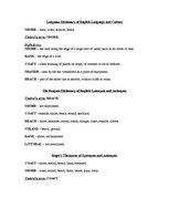 Összefoglalók, jegyzetek 'Chain of Synonyms: Shore, Bank, Beach, Coast, Littoral, Strand', 4.                