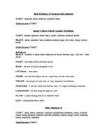 Összefoglalók, jegyzetek 'Chain of Synonyms: Shore, Bank, Beach, Coast, Littoral, Strand', 5.                