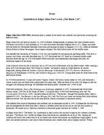 Esszék 'Symbolism in Edgar Allan Poe’s work „The Black Cat”', 1.                