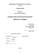 Kutatási anyagok 'Consecutive Interpreting Strategies of Novice Interpreters', 2.                